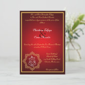 12x18, das Einladungs-Lord Ganesha/hindisches Einladung (Stehend Vorderseite)