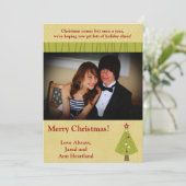 12x18 Decorated Christmas Tree Einladung (Stehend Vorderseite)