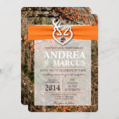 12x18 Deer Couple Doe Buck Camouflage Einladung Ho (Vorne/Hinten)