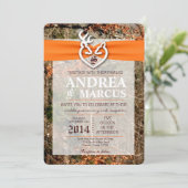 12x18 Deer Couple Doe Buck Camouflage Einladung Ho (Stehend Vorderseite)