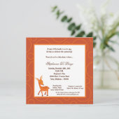 12x18 Deer Pok-a-Dot Baby Shower Einladung (Stehend Vorderseite)