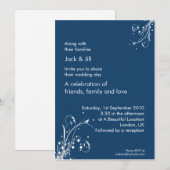 12x18 des Windwhisp (stürmisch blau) Einladung (Vorne/Hinten)