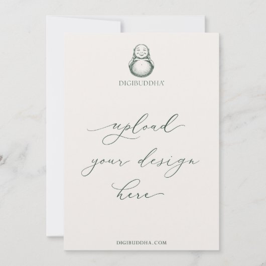 12x18" Digibuddha Einladungen Verschiedene Schrift (Vorderseite)
