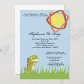 12x18 Dinosaurier-Einladung Einladung (Vorne/Hinten)