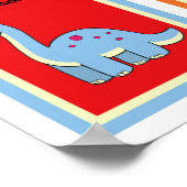 12x18 Dinosaurier Wall Art Collection Poster (Ecke)