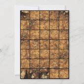 12x18 Dirt Paper Gridmap Einladung (Vorderseite)