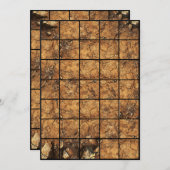 12x18 Dirt Paper Gridmap Einladung (Vorne/Hinten)