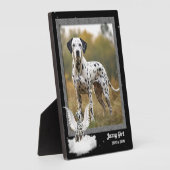 12x18 Dog Pet Memorial Dalmatiner Foto Fotoplatte (Seite)