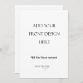 12x18" Doppelseitige Menükarte Drucken (Vorne/Hinten)