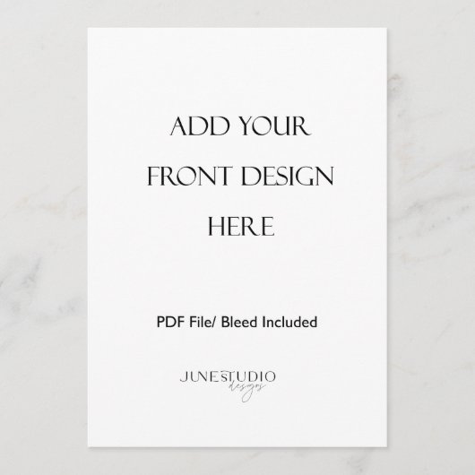 12x18" Doppelseitige Menükarte Drucken (Vorderseite)