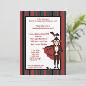 12x18 DraculaMonster Halloween Bash Party Einladun Einladung (Stehend Vorderseite)