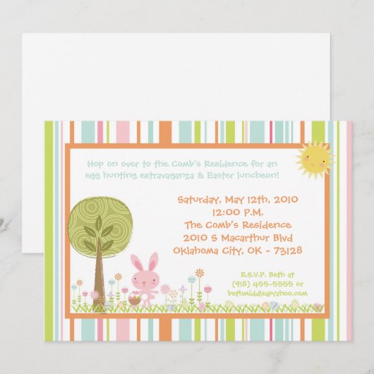 12x18 einladung (Vorne/Hinten)