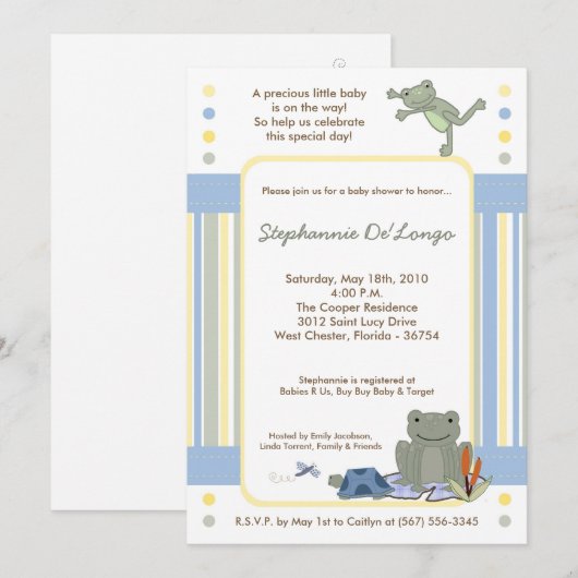 12x18 einladung (Vorne/Hinten)