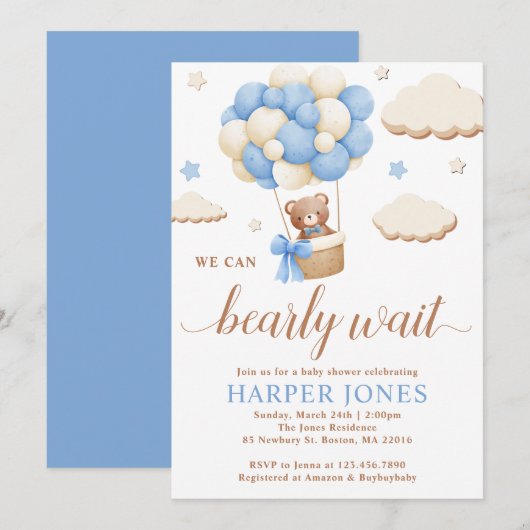 12x18" einladung (Vorne/Hinten)