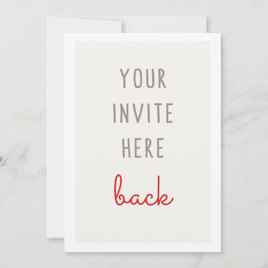 12x18" Einladung (Rückseite)