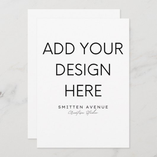 12x18" Einladung (Vorne/Hinten)