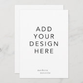 12x18" einladung (Vorne/Hinten)