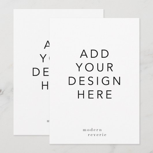 12x18" einladung (Vorne/Hinten)