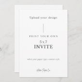 12x18 Einladung: Eigene laden Einladung (Vorne/Hinten)