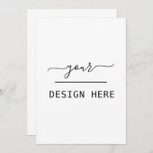 12x18-Einladung Einladung (Vorne/Hinten)