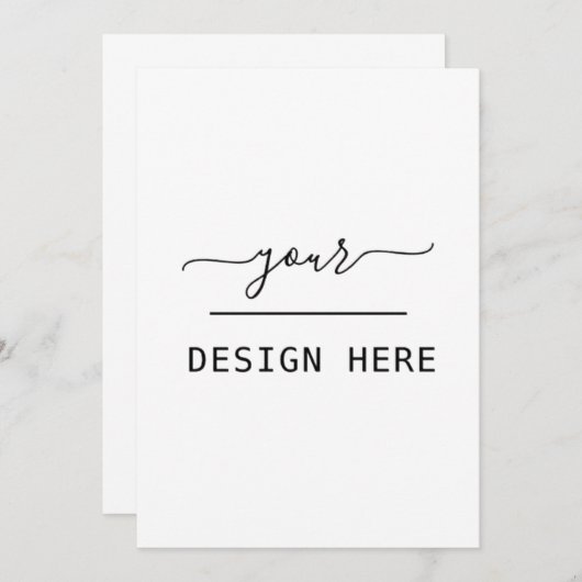 12x18-Einladung Einladung (Vorne/Hinten)