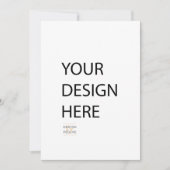 12x18 Einladung zum benutzerdefinierten Frontaldru (Vorderseite)