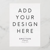 12x18" Einladung zum Drucken von Gold Foil (Vorderseite)