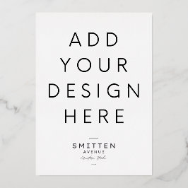 12x18" Einladung zum Drucken von Gold Foil