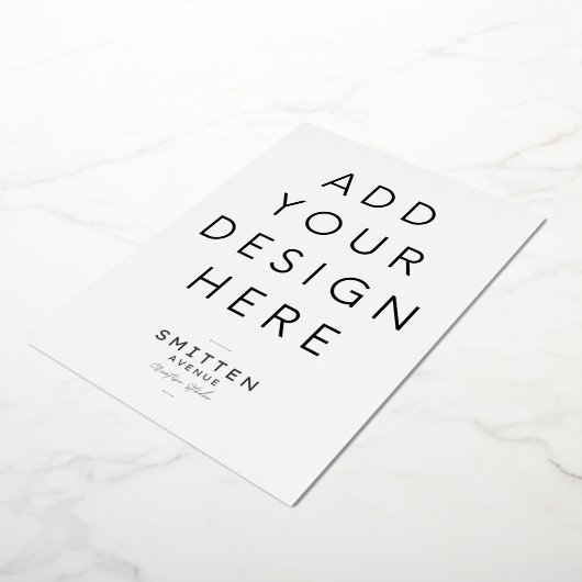 12x18" Einladung zum Drucken von Gold Foil (Gedreht)