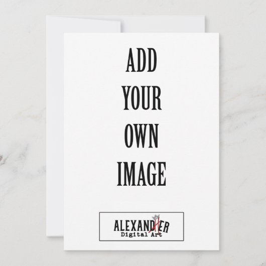 12x18" Einladung zur vertikalen flachen Einladung (Vorderseite)