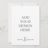 12x18" Einladungs-Karten für den benutzerdefiniert Einladung (Rückseite)