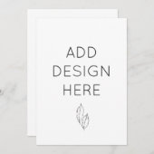 12x18" Einladungs-Karten für den benutzerdefiniert Einladung (Vorne/Hinten)