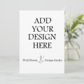 12x18" Einladungs-Karten für den benutzerdefiniert Einladung (Stehend Vorderseite)