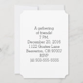 12x18 Einladungs-Ziege + Elster - Freunde Einladung (Rückseite)