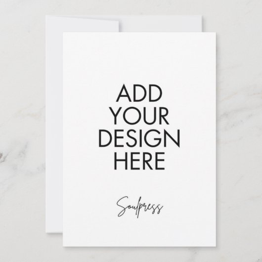 12x18" Einladungskarte Eigene Druckausgabe Einladung (Rückseite)