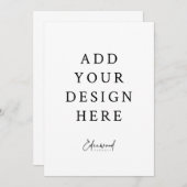 12x18" Einladungskarten (Vorne/Hinten)