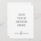 12x18" Einladungskarten für den benutzerdefinierte (Vorne/Hinten)