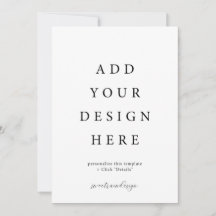 12x18" Einladungskarten mit Umschlägen