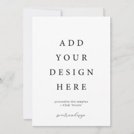 12x18" Einladungskarten mit Umschlägen