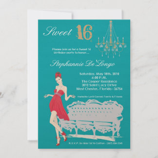 12x18 Elegant Party Sweet 16 Geburtstag Einladung