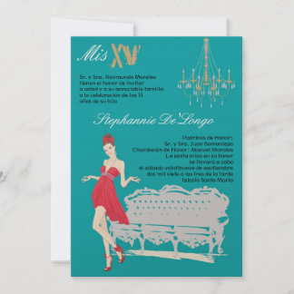 12x18 Elegantes Party Quinceanera Birthday Einladu Einladung