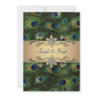 12x18 Emerald Green Elegante Peacock Wedding