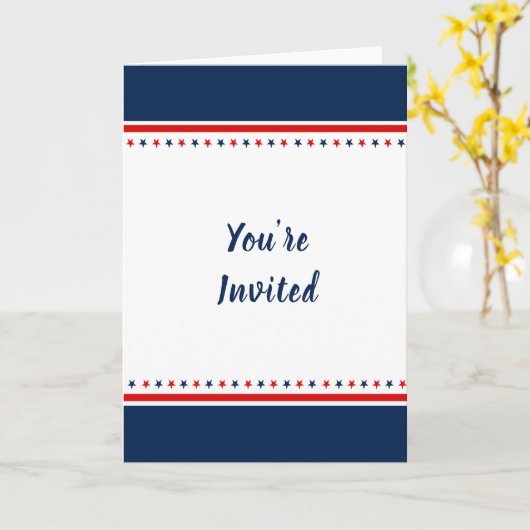 12x18 Faltkarte für die Einladung (Gelbe Blume)