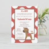 12x18 Farm Animal Horse Bird Kinderdusche Einladun Einladung (Stehend Vorderseite)