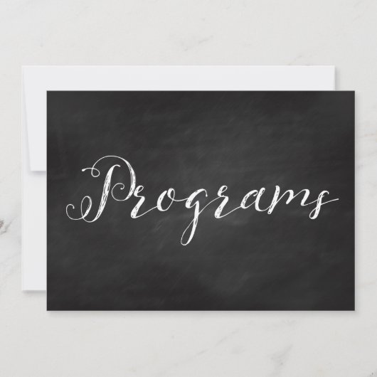 12x18 Favors Card Sign for Wedding (Vorderseite)