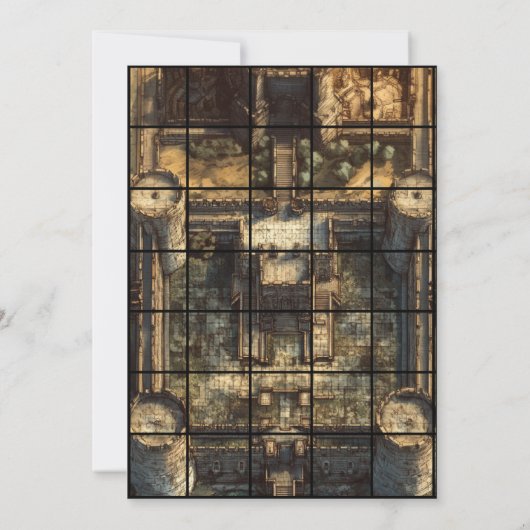 12x18 Festpapier-Gridmap Einladung (Rückseite)