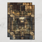 12x18 Festpapier-Gridmap Einladung (Vorne/Hinten)