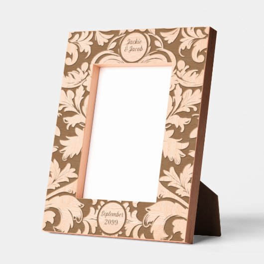 12x18 Fettformatierte botanische Blätter mit benut Geätzte Rahmen (Links)