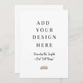 12x18-Flachkarte Menükarte (Vorne/Hinten)