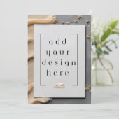 12x18" Flachkartendruck Einladung (Stehend Vorderseite)